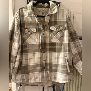Sage Collective Plaid Jacket